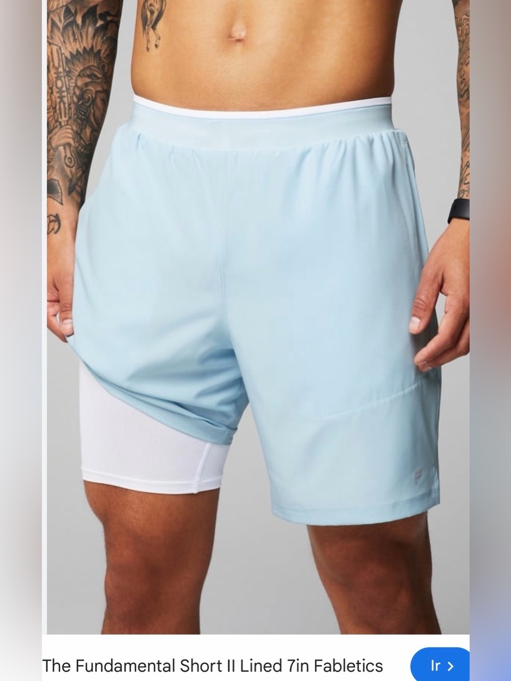 The fundamental shorts lined 7in Fabletics new